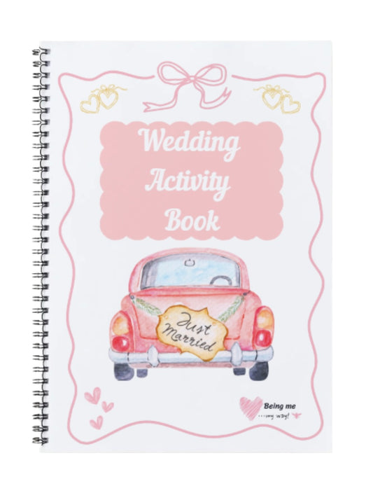 Wedding Activity Book - Personalised Cover Colours Available