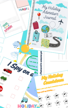 My Holiday Adventure Journal & Activity Book - Age 3-5 & Age 5+