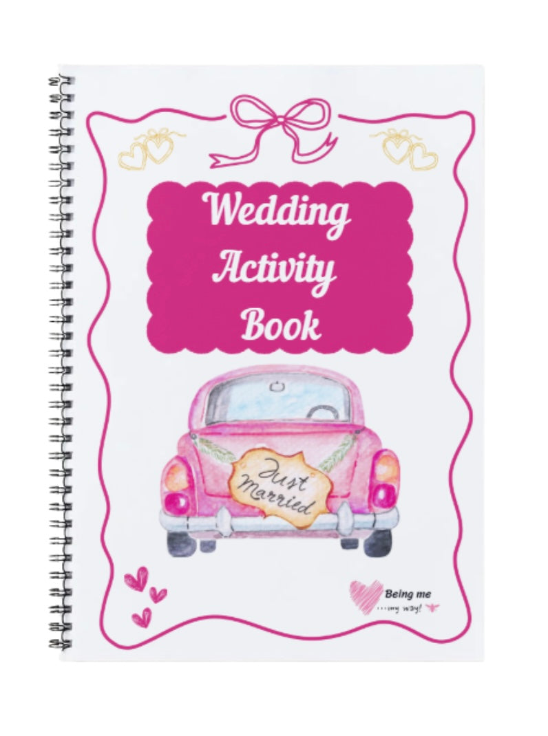 Wedding Activity Book - Personalised Cover Colours Available