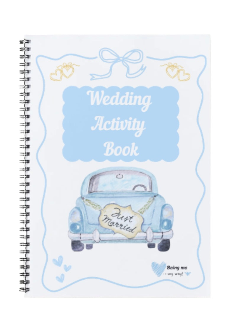 Wedding Activity Book - Personalised Cover Colours Available