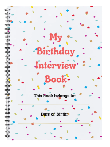 My Birthday Interview Book -  3 Colours Available